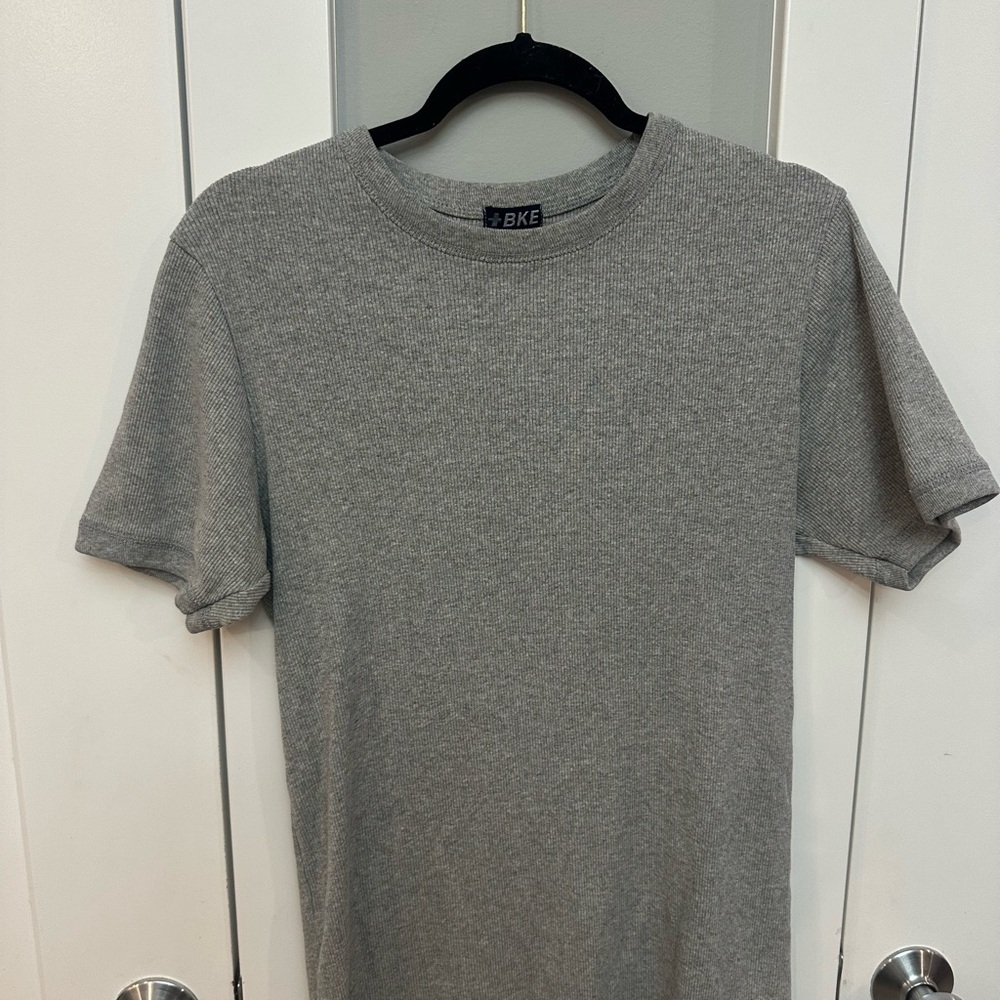 BKE Men's Heather Gray Short Sleeve size small